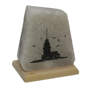 Kız Kulesi İşlemeli Tuz Lambası